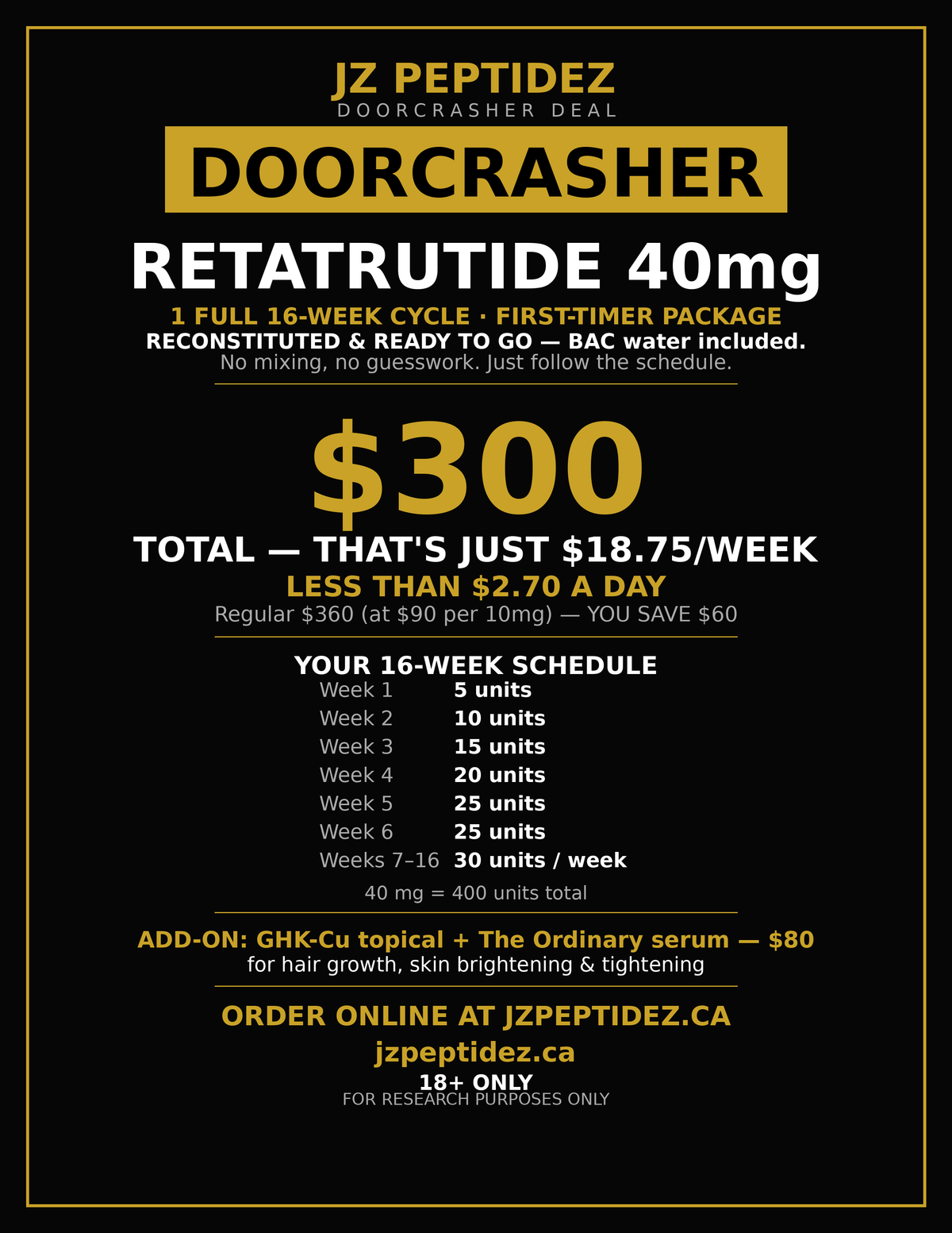 Retatrutide 40mg Doorcrasher Starter Cycle