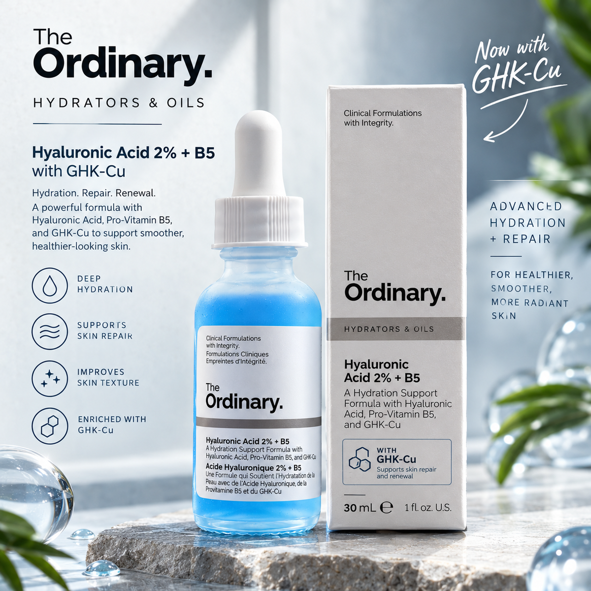 GHK-Cu with Hyaluronic acid + B5
